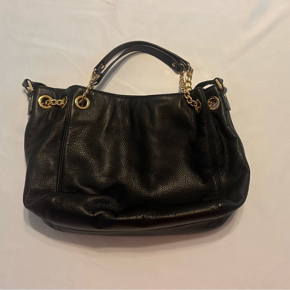 Michael Kors Black and Gold Shoulder Bag